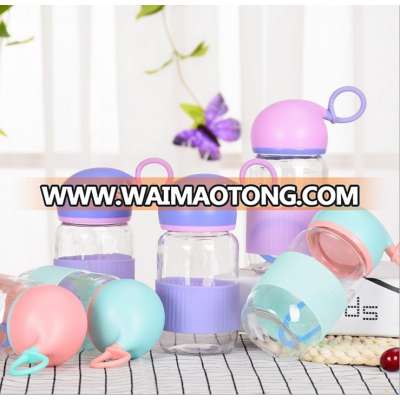 new fashionable colorful elephant nose glass sport water bottle