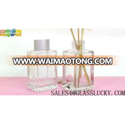 100ml colorful perfume glass bottles in square shape