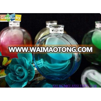 100ml colorful glass perfume bottles in round