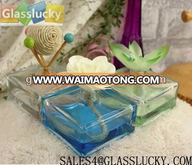 200ML square perfume glass reed diffuser bottle for aroma fragrance