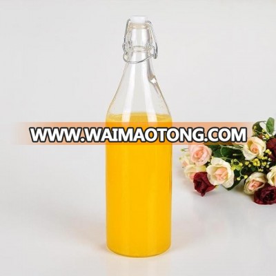 Custom colorful fancy glass Water Bottle Juice Milk Glass Bottle