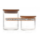 New design glass jar kitchen glass mason jar with bamboo lid